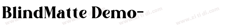 BlindMatte Demo字体转换